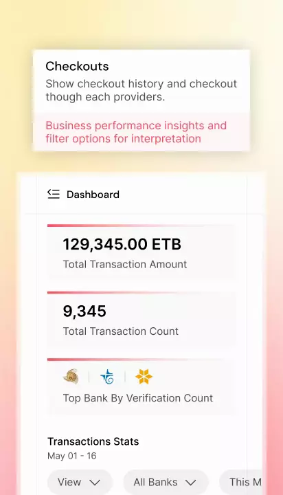 Verify Checkout merchant dashboard preview